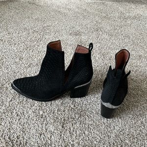 Jeffrey Cambell Black Booties- Cromwell